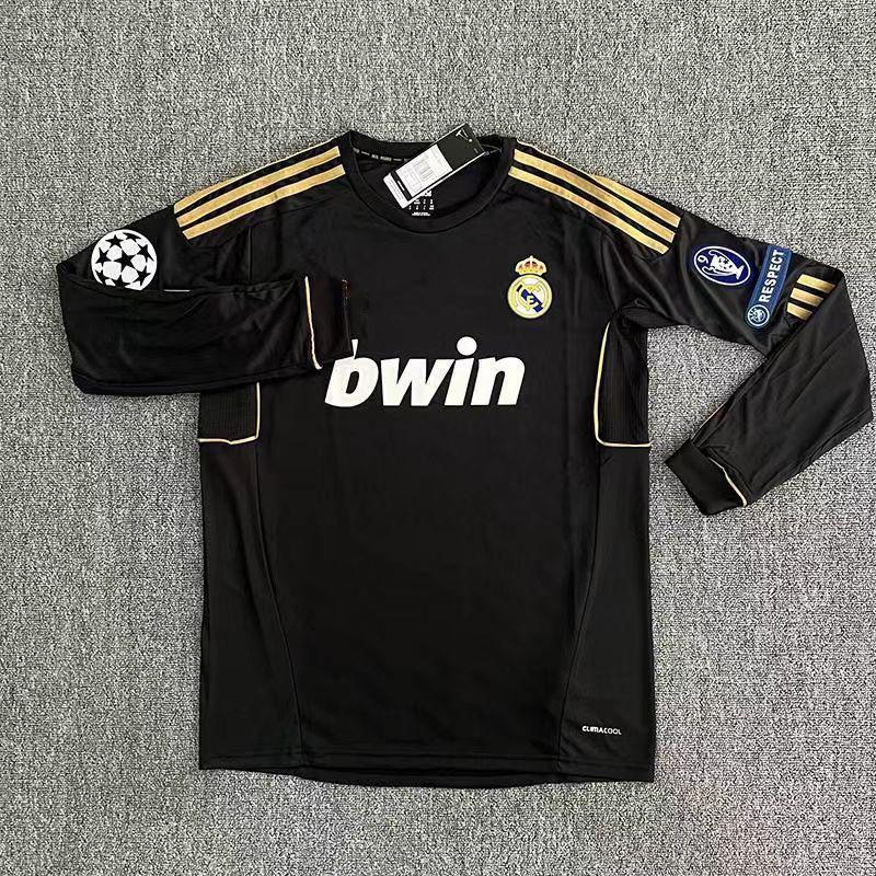 11-12  Real Madrid Away Vintage Black No. 7   Soccer jersey