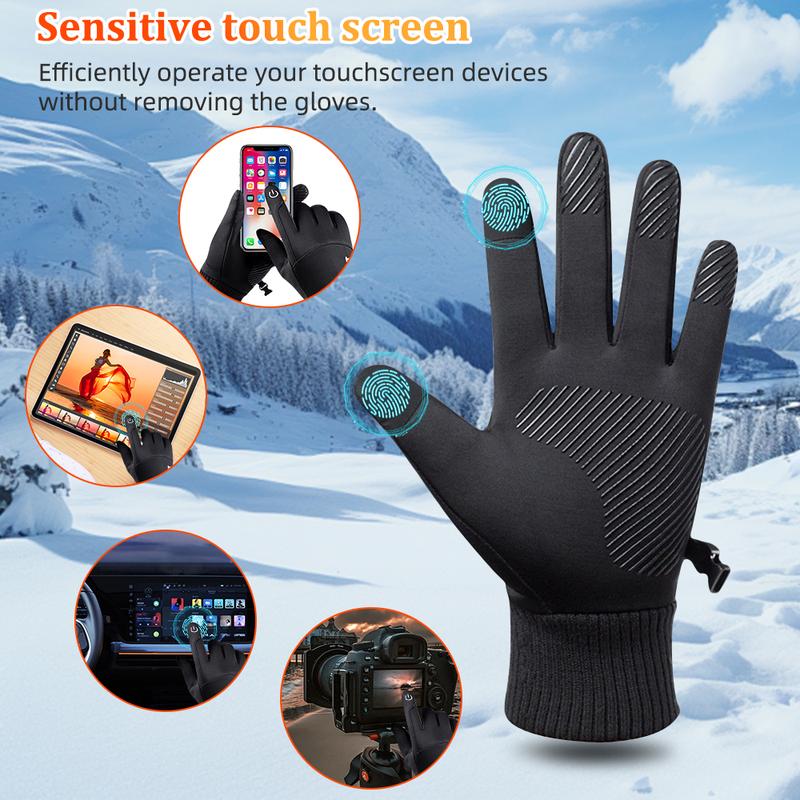 Winter Cycling Motorcycle Gloves Touch Screen Waterproof Warm Thermal For Men Women