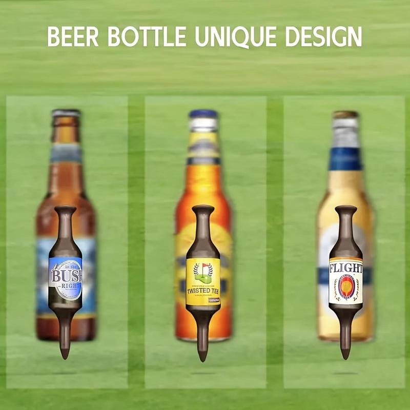 6 Counts Creative Beer Bottle Golf Tee - Durable, The Perfect Gift for Men and Golfers, Ideal for Bachelorette Parties, The Perfect Christmas Holiday Gift