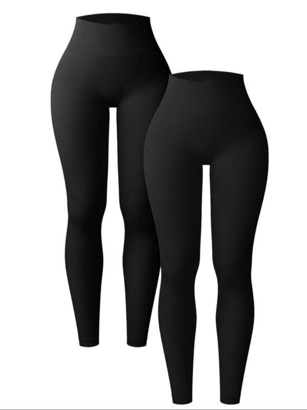 Women's Solid Color High Waist Skinny Pants, Casual Comfy Seamless High Stretch Leggings for Daily Wear, Ladies Bottoms for All Seasons, Yoga Pants