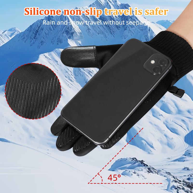 Winter Cycling Motorcycle Gloves Touch Screen Waterproof Warm Thermal For Men Women