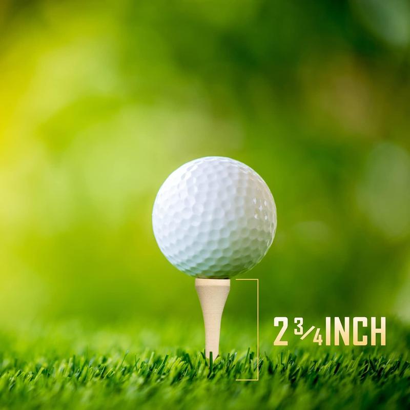 250 130 100 Pack of 2-3 4 or 3-1 4 Inches Professional  Golf Tees - Stronger Than Wooden Golf Tees Biodegradable & Less Friction