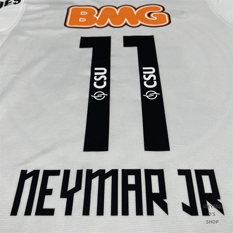 Soccer Jersey Fans Version Home kit Neymar #11 White Short Sleeves