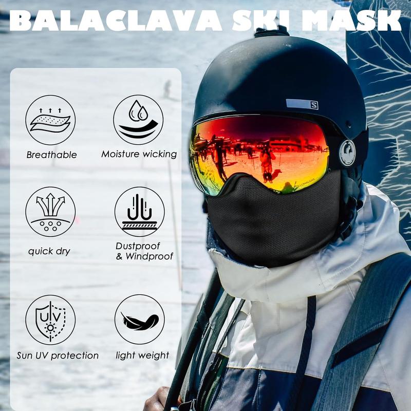 Achiou Ski Mask for Men Women, Balaclava Face Mask, Shiesty Mask UV Protector Lightweight for Motorcycle Snowboard