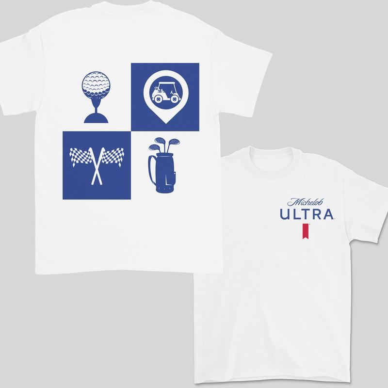 Michelob ULTRA Vintage logo Golf Course T-Shirt, Full Color, 2 Side T-Shirt, Unisex T-Shirt, For Men, For Women