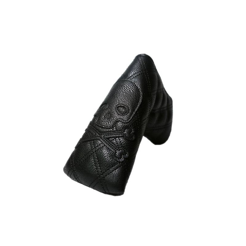 Skull Pattern Pu Golf Putter Head Cover, Solid Color Golf Putter Head Cover, Golf Accessories