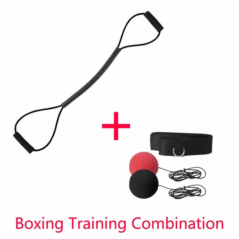 Boxing Training Equipment, 2 Counts set Headband & Back Strap Combination Set, Home Fitness Equipment for Men & Women