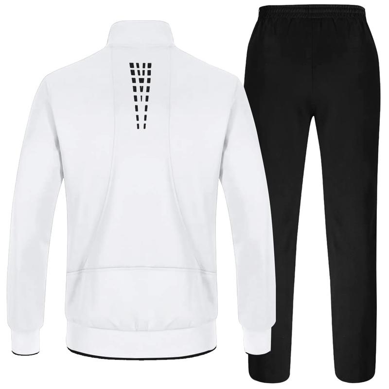 Gopune Men's 2 Piece Sports Sets Athletic Tracksuit Full Zip Warm Jogging Sweat Suits