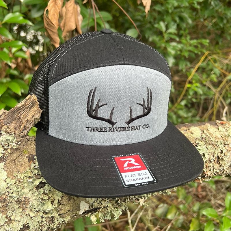 Classic Whitetail Rack-Flat Bill Hat Richardson 168 (5 color options)