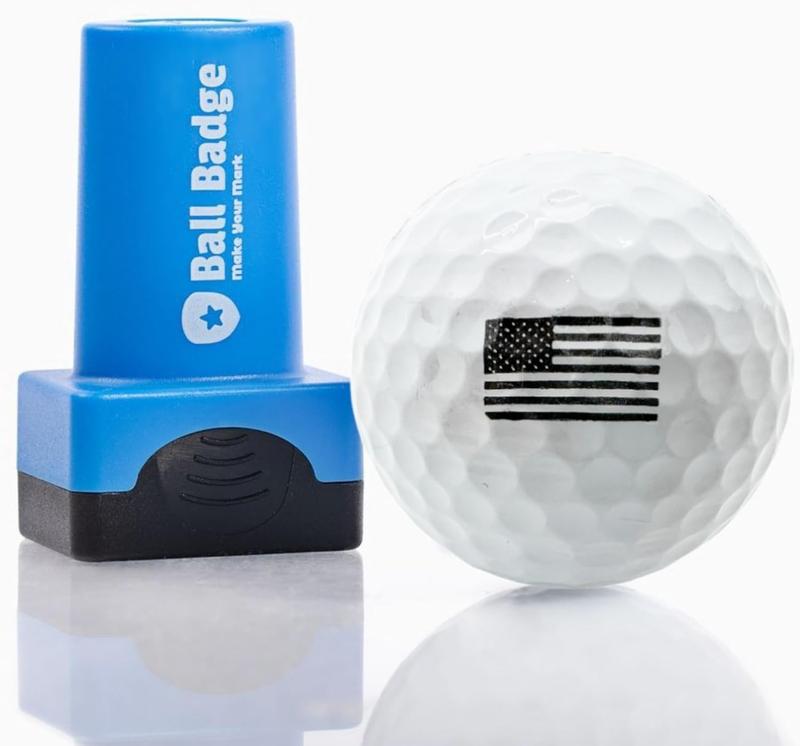 Ball Badge - Golf Ball Stamp, (The America Series) Self-Inking Golf Ball Stamper, Golf Ball Marker, Reusable Golf Ball Marking Tool to Identify Golf Balls