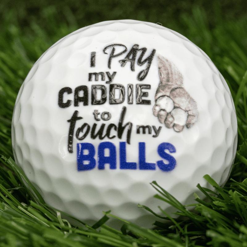 Naughty Balls, Raunchy Golf Jokes Printed on Golf Balls, Sleeve of 3 OR One Dozen