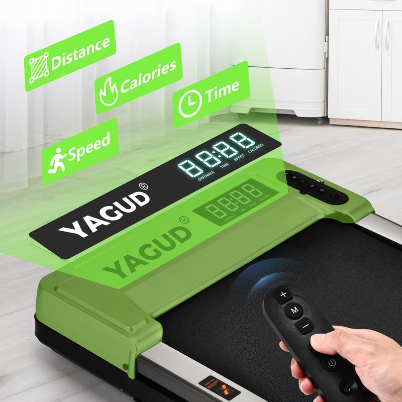 Walking Pad green,with Remote Control, LED Display,Under Desk Treadmill,Portable Walking Machine for Small Spaces,  Home Office