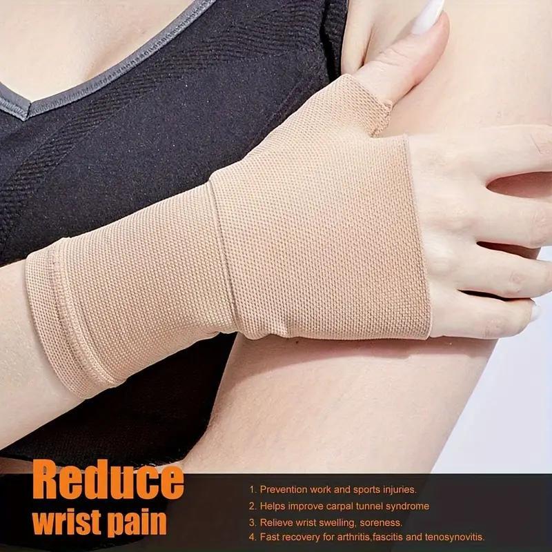 Thumb & Wrist Support, 1 Pair Compression Wrist Support for Women & Men, Sports Wristband for Tendinitis, Wrist Instability, Sports & Outdoor Accessories