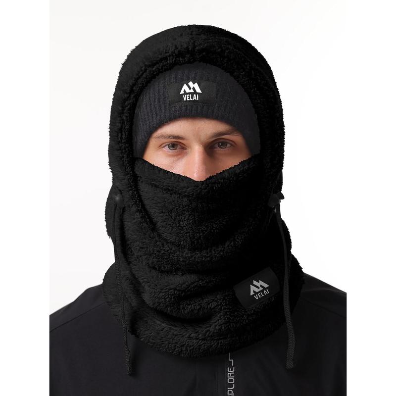 Balaclava Fleece Ski Mask for Men Women Winter Face Masks Windproof Hooded Scarf Cold Weather Hat Neck Warmer