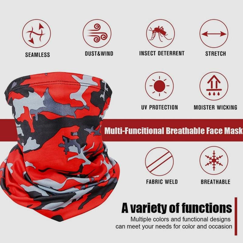 Multiple scarf Breathable cooling UV protection gaiter Sweat-absorbing sports Magic Bandana Ice Silk Cool Neck Head Cover for Men Women outdoors