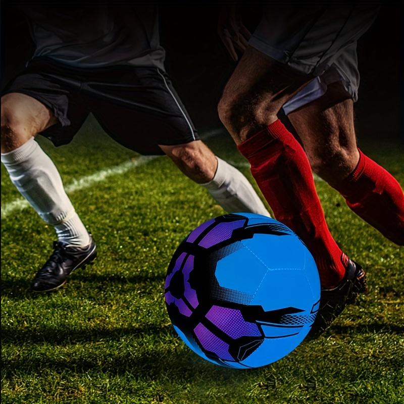 5 Luminous Professional Soccer Ball - Balls for Competition and Training - High-Quality PU Leather, Standard Size, Bright Illumination for Enhanced Visibility, Durable and Long-Lasting