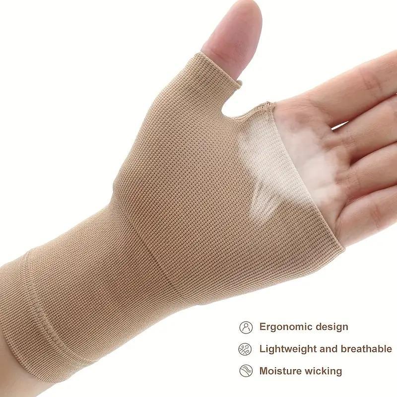 Thumb & Wrist Support, 1 Pair Compression Wrist Support for Women & Men, Sports Wristband for Tendinitis, Wrist Instability, Sports & Outdoor Accessories