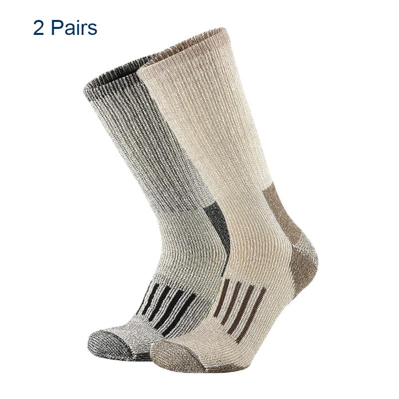 80% Merino Wool Socks For Men Women Thicken Warm Hiking Cushion Crew Socks Merino Wool Sports Socks Moisture Wicking Euro Size