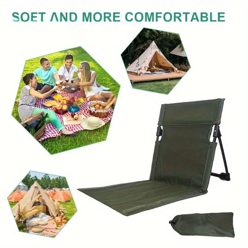 Portable Folding Chair, 1 Count Lightweight Folding Chair with Storage Bag, Outdoor Camping Chair, Fishing Chair, Camping Furniture for Outdoor