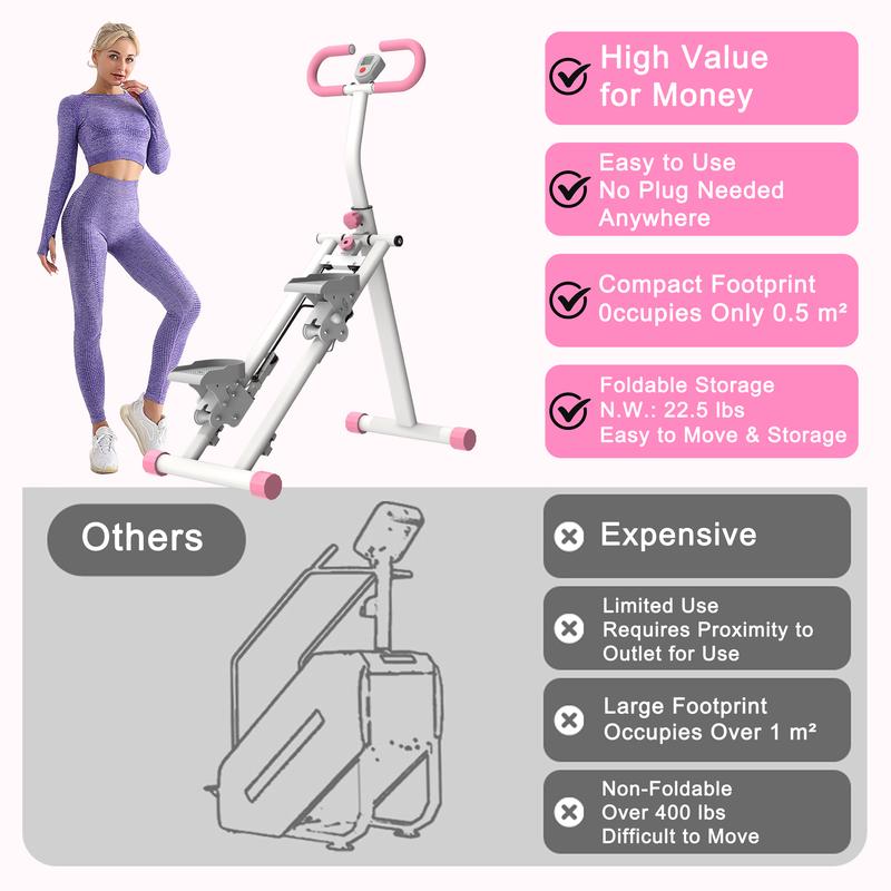 Climber & Stepper-Stair Master for Exercise at Home Full Body Workout Machine,Foldable Vertical Climber Exercise Machine,Cardio Exercise Climber,Adjustable Tilt&Handlebar