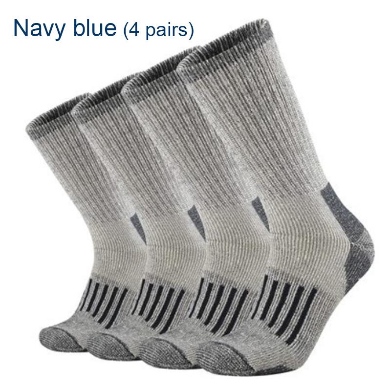 80% Merino Wool Socks For Men Women Thicken Warm Hiking Cushion Crew Socks Merino Wool Sports Socks Moisture Wicking Euro Size