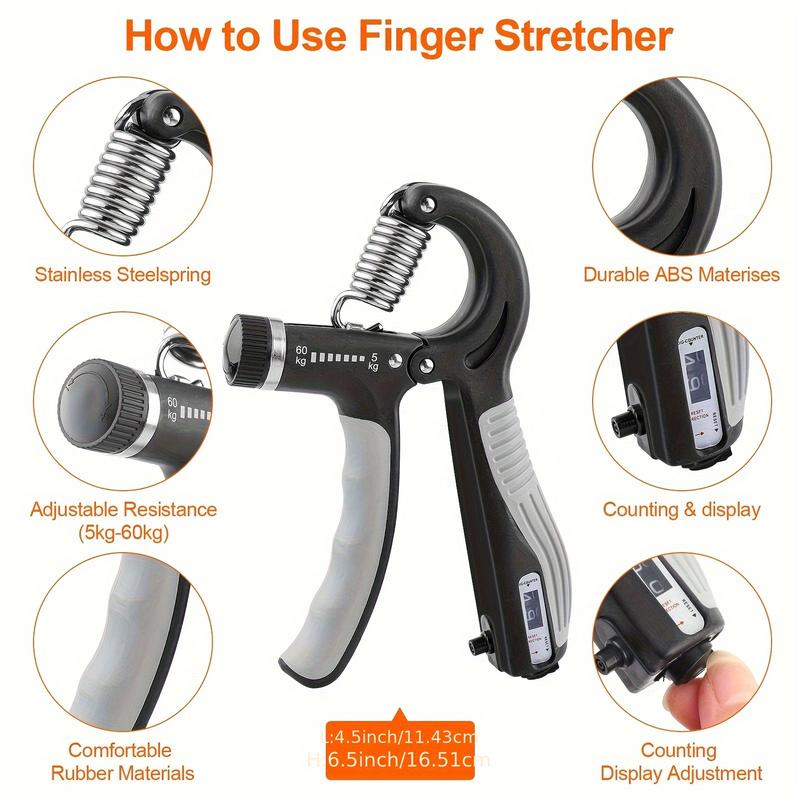 Grip Strength Strengthening Agent-Adjustable Hand Exerciser and Finger Stretcher-Hand Grip Strength Strengthening Agent Trainer for Muscle Exercise, Hand Therapy and Recovery-Relieve Arthritis Pain