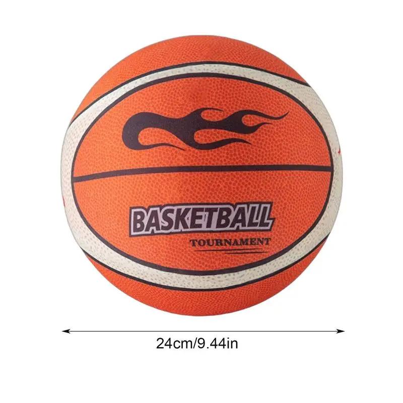 Basketball PU Silent Basketball 21 24cm Indoor Mute Basketball Training Ball Highly Elastic Practice Ball for Quiet Dribbling