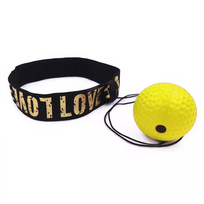 Boxing Reflex Speed Rubber Balls for Agility Reaction Training Sweatband Fitness