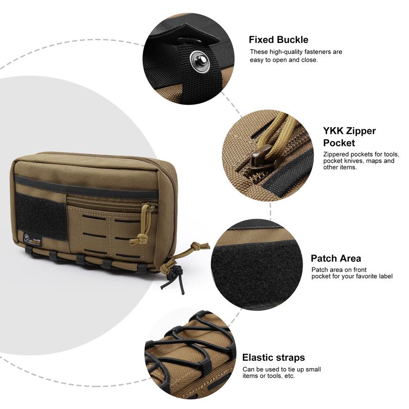 Mardingtop Molle Military ﻿Tactical Utility Pouch, Outdoor Emergency Medical Bag, Molle Vest Accessory Pouch, EDC Tool Pouch Bag for Emergency Supplies and Outdoor Survival Gear tactical gear