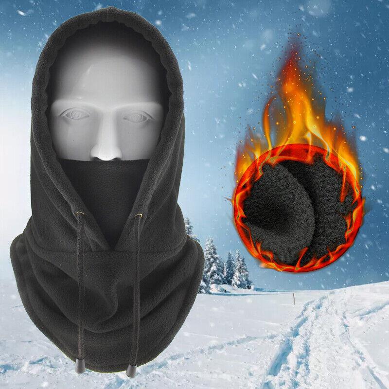 Winter Thermal Fleece Balaclava Scarf Ski Face Mask Neck Warmer Snood Hood Hat Windproof Cold Warm Riding Cap Sports Outdoor