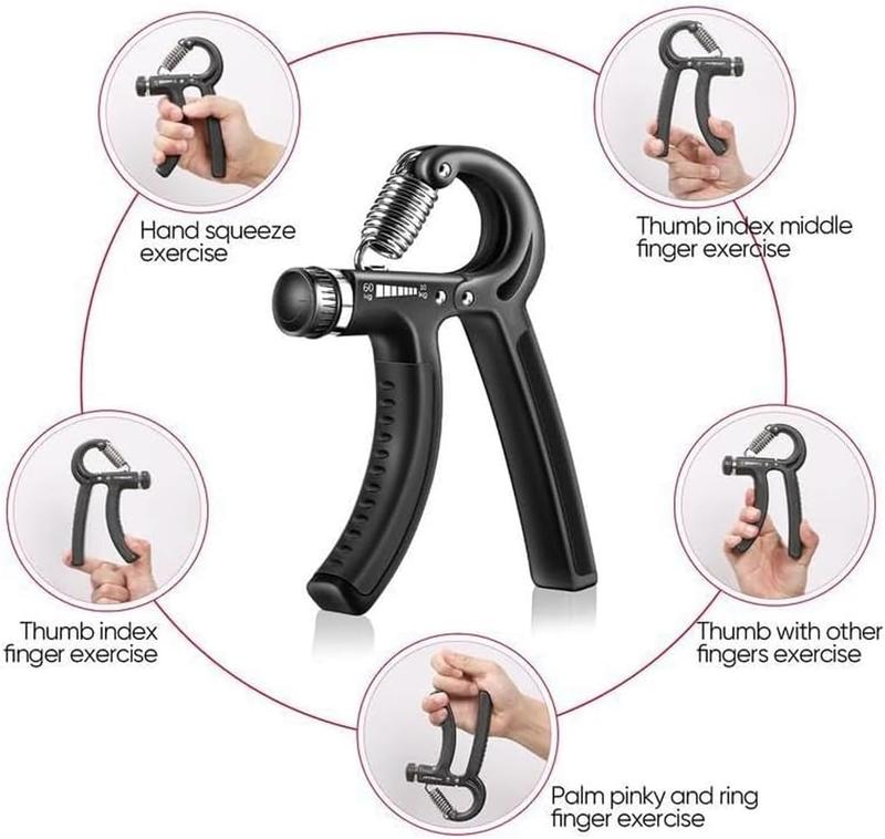 Hand Grip Strengthener with Adjustable Resistance, Wrist Strengthener, Forearm Gripper, Hand Workout Squeezer, Grip strength Trainer, Hand Grip Exerciser for Men and Women