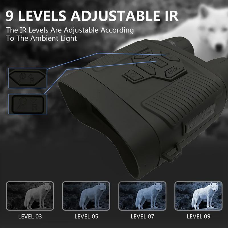 Infrared Night Vision Binoculars, Suitable for Outdoor Use, Suitable for Adults, 32GB Card Storage Data, Good Helper for Camping and Hunting Safety