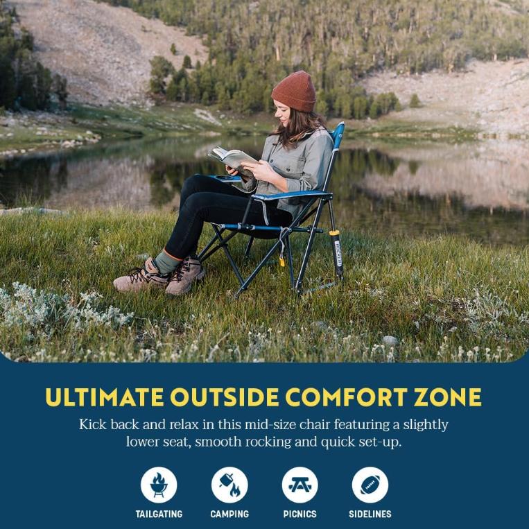 [ Flash Sale ] G C I Outdoor Kickback Rocker Camping Chair