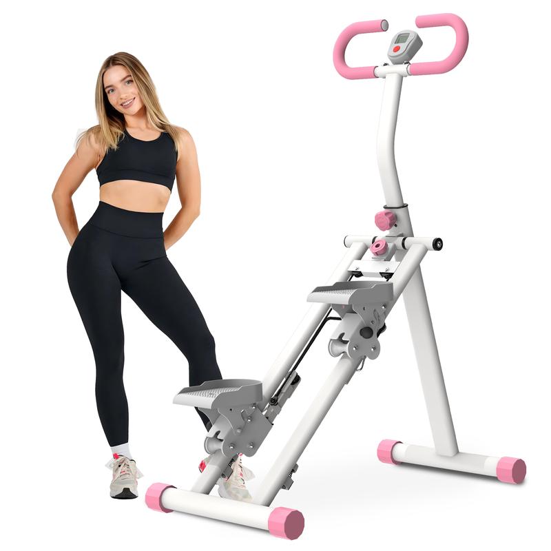 Climber & Stepper-Stair Master for Exercise at Home Full Body Workout Machine,Foldable Vertical Climber Exercise Machine,Cardio Exercise Climber,Adjustable Tilt&Handlebar