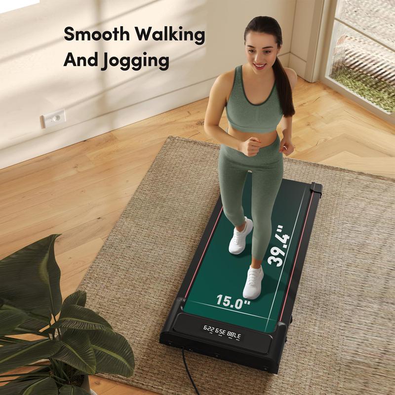 Under Desk Treadmill, Walking Pad 2 in 1 for Home Office, Portable Walking Pad Treadmill with Remote Control, LED Display