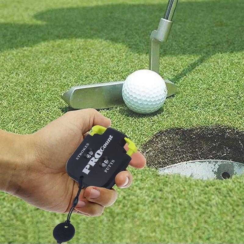 Golf Score Counter with Reset Tool and Key Chain. Perfect Golf Accessories. 2 Pack - Share with Your Friends.