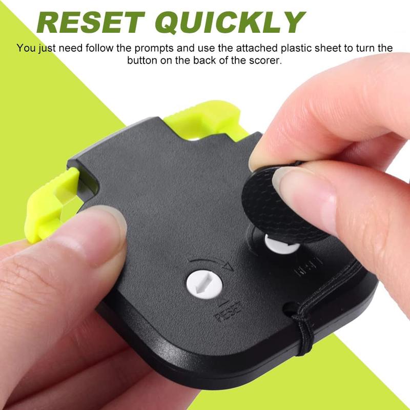 Golf Score Counter with Reset Tool and Key Chain. Perfect Golf Accessories. 2 Pack - Share with Your Friends.