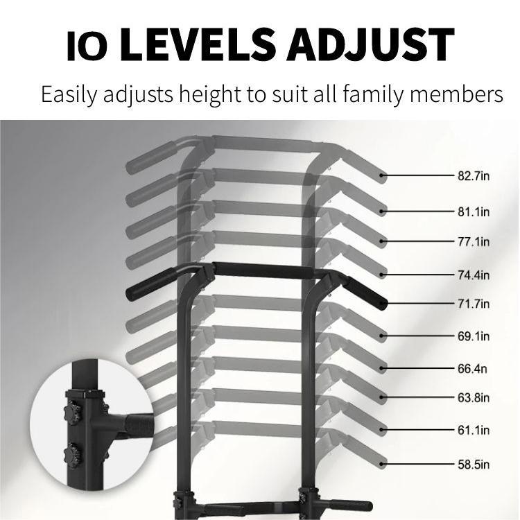 Power Tower Workout Dip Station Pull Up Bar, Dipbar,Height Adjustable Multi-Function Dip Stand for Home Gym  Strength Training Exercise Equipment,Smith Machine,Portable home Gym System