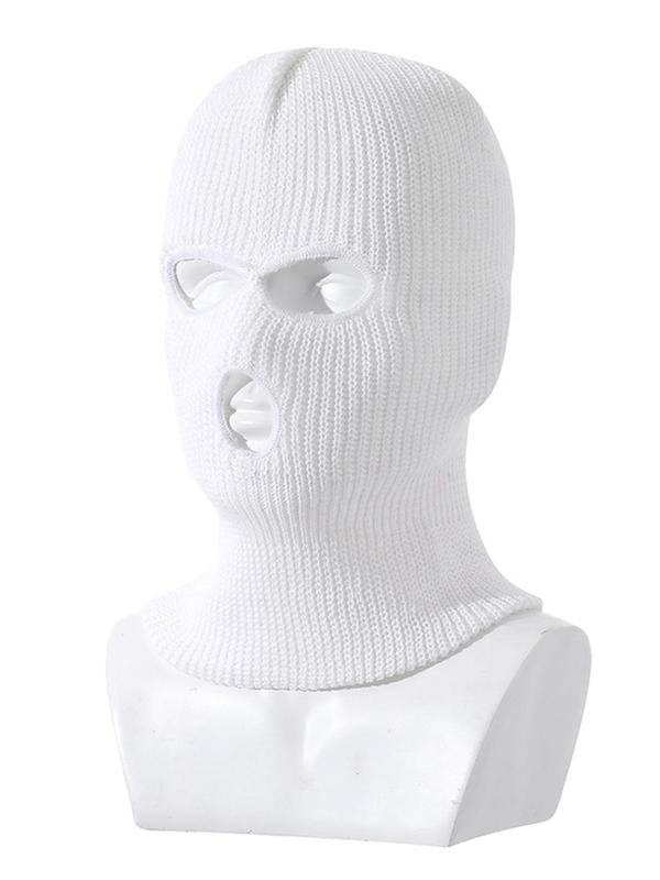 Cozy Solid Color Minimalist Ski Masks, Trendy Warm Comfy Ski Masks Suitable for Street, Outdoor Sports, Skiing, All-match Accessories for Fall & Winter for Men & Women