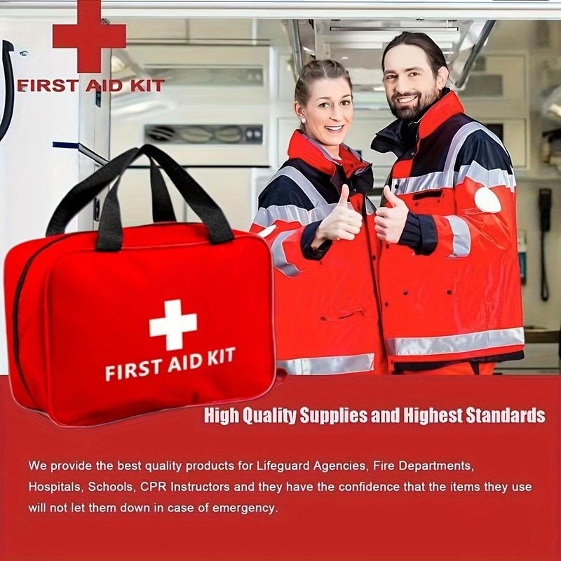 Portable Emergency Kit, 160pcs bag Outdoor First Aid Kit, Emergency Supplies and Accessories for Hunting, Hiking, Camping