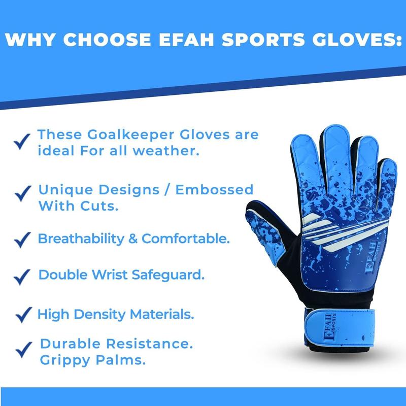 Soccer Goalkeeper Gloves for Kids Boys Children Youth Football Goalie Gloves with Strong Grips