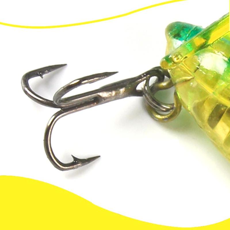 Random Color Artificial Fishing Lure, 5 Counts Grasshopper Minnow Bait with Hook, Hard Bait For Freshwater Fishing, Flyfishing, Solocamping, picnicaesthetic