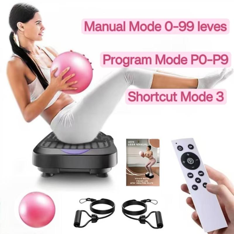 Vibration Plate w Pilates Ball,resistance bands