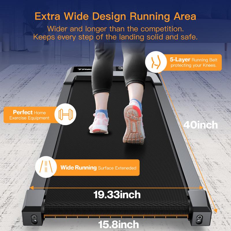 [WELLFIT] Portable Walking Pad,5O% OFF! ‍️2.5HP,Under Desk Treadmill with Incline,Smart App Compatible – Lightweight & Powerful!