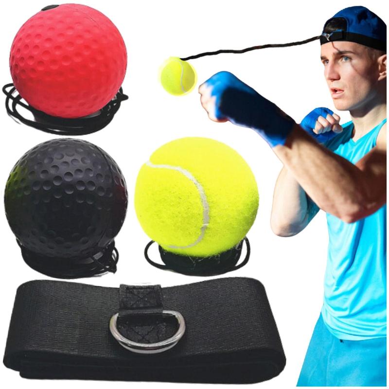 Boxing Speed Training Ball, 3 Counts set Boxing Reflex Training Ball with Adjustable Headband, Agility Training Equipment for Men