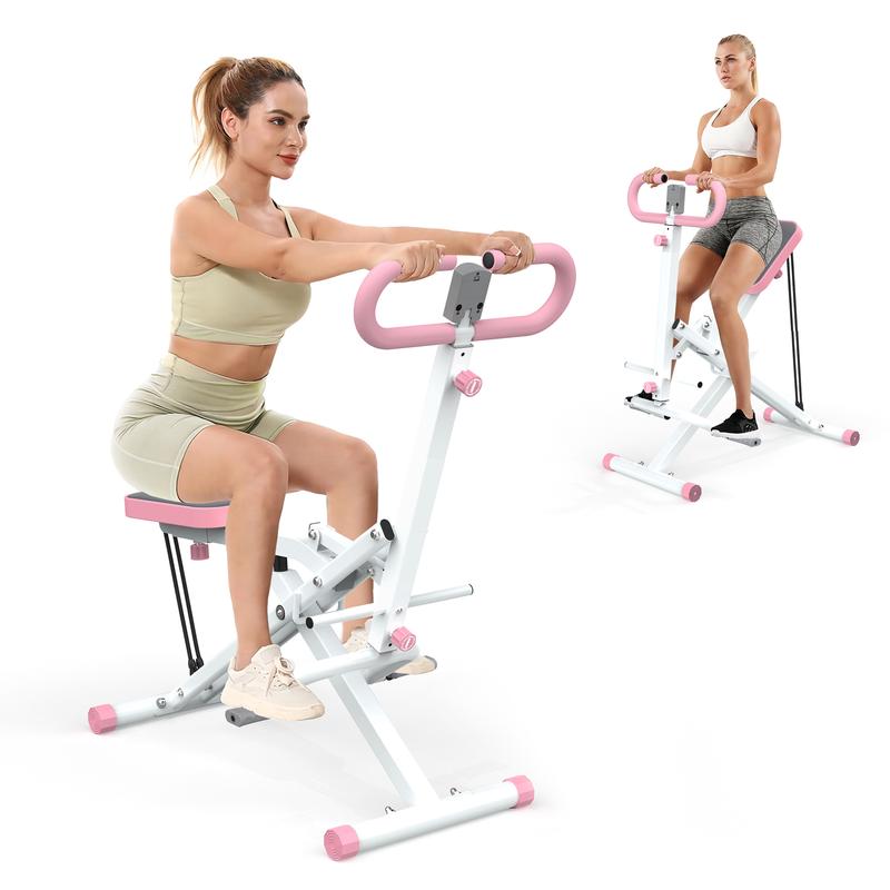 [SAYGOGO] Squat Machine for Home, Assist Trainer for Glutes Workout Foldable with Resistance Bands, for Botty Glutes Butt Thighs, Ab Back Leg Press Hip Thrust for Home Gym Fitness