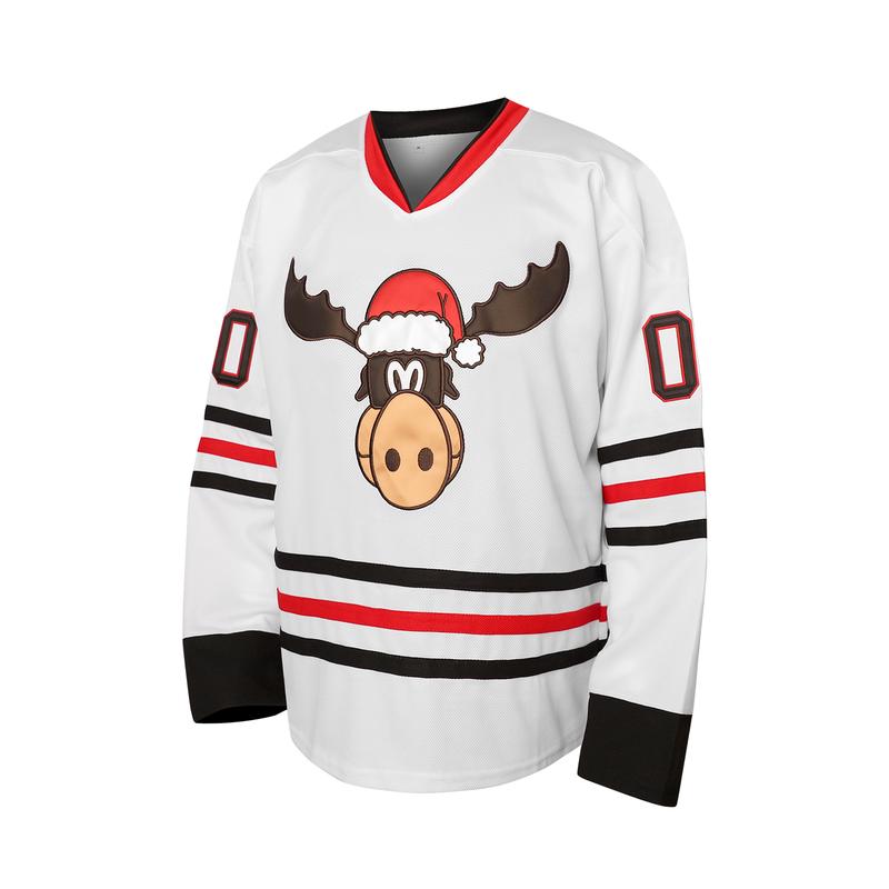 [Christmas gift] Phoneutrix Clark #00 Griswold Movie Hockey Jerseys X-Mas Christmas Vacation Mens Jersey White Stitched