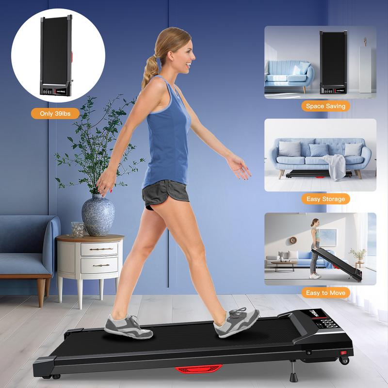 [WELLFIT] Portable Walking Pad,5O% OFF! ‍️2.5HP,Under Desk Treadmill with Incline,Smart App Compatible – Lightweight & Powerful!