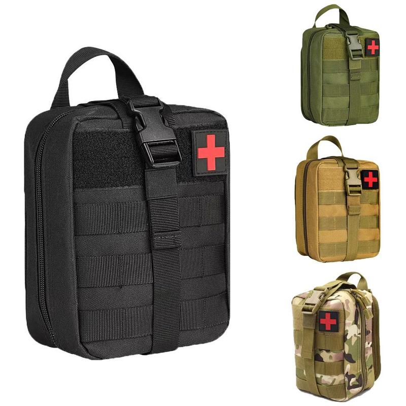 Tactical Molle Medical Pouch, IFAK First Aid Kit, Survival Emergency Waist Pack, Outdoor Hunting Accessories Bag, Sports Storage Bags