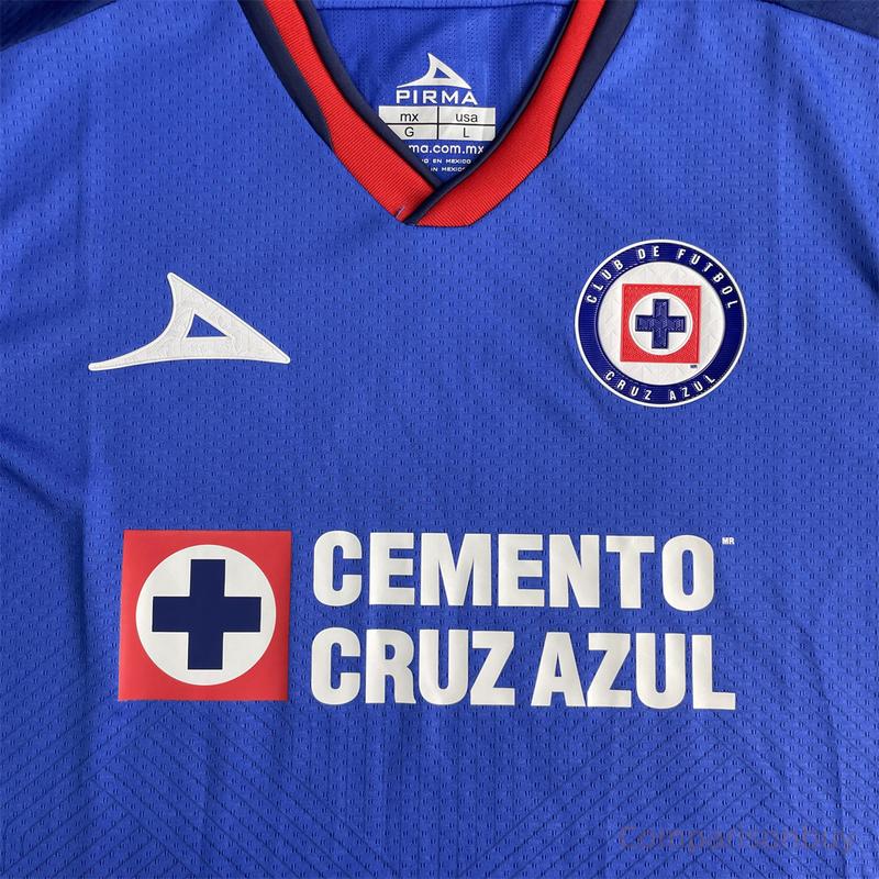 23 24 Mexico Ligamx League Cruz Azul Home Jersey Short Sleeve Soccer Jersey Fans Version